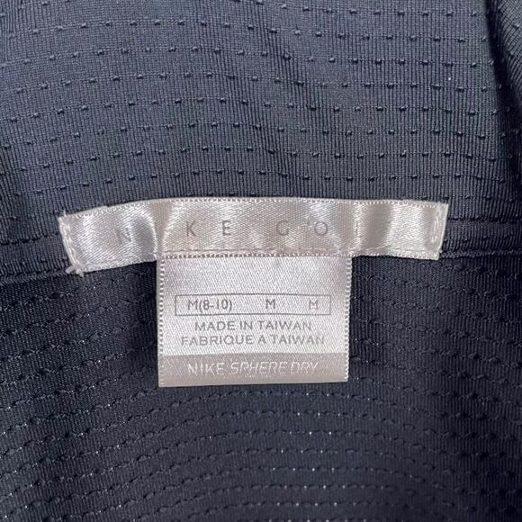 Nike Golf Sphere Dry Mock Wrap Pattern Waistband V-Neck Short Sleeve Polo - Picture 12 of 16